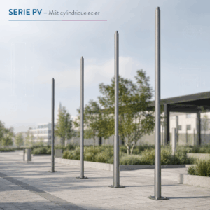 SERIE PV - Mât cylindrique acier